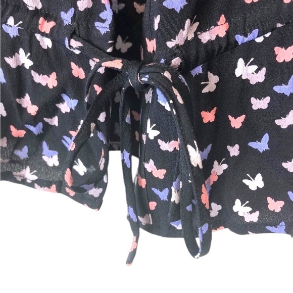 Rails Long Sleeve Butterfly Button Up Front Tie S - Picture 5 of 10